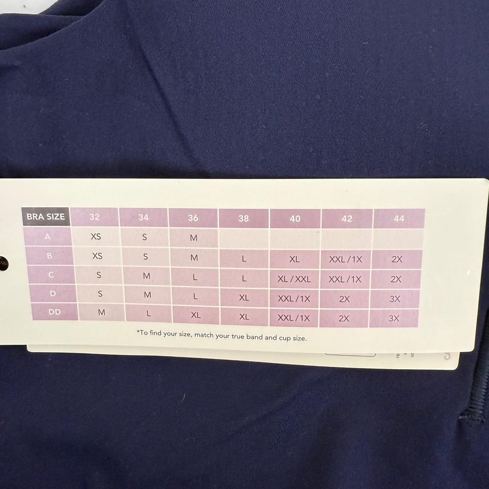 CALIA by Carrie Underwood Womens Scoop Neck Tank Top Built in Bra Blue Small NEW - Picture 6 of 6